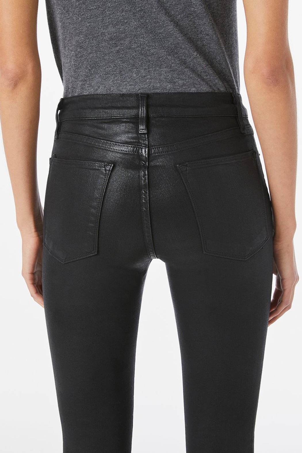 Le High Skinny Coated Noir - Image 4