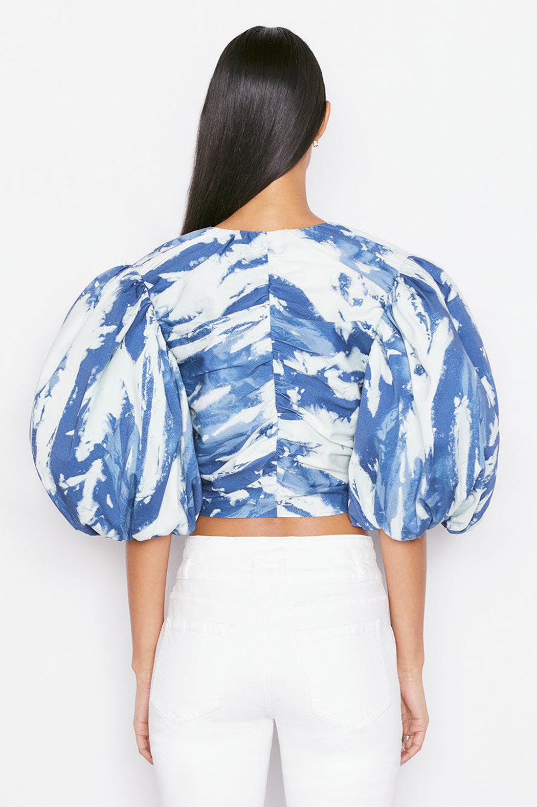 Frame - Gathered Puff Sleeve Multi - Image 4